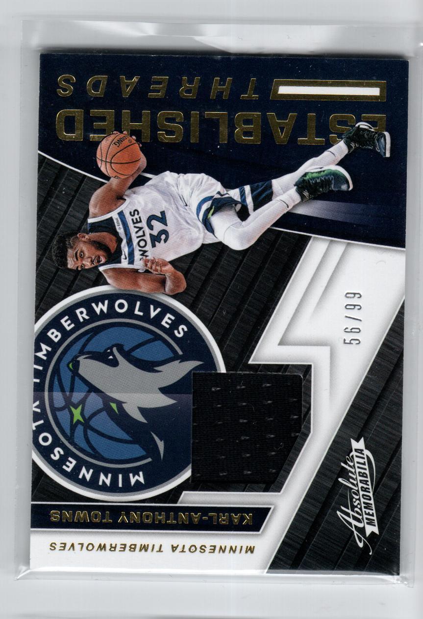 2017-18 Absolute Memorabilia Established Threads #53 Karl-Anthony Towns/99 /99