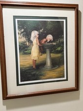 Sue Etem "A Little Boost" Limited Edition Lithograph Print, Signed & Framed