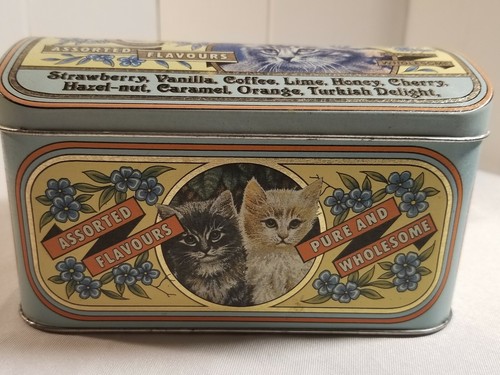 Vintage Purrfect Chocolates J.Crawford & Son Yorkshire England Tin - Picture 1 of 7