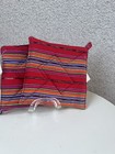 Guatemala Fabric Pot Holders Set 2 Reds 6” NWT Lucia’s Imports