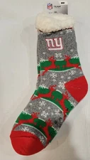 NFL New York Giants Sherpa Slipper Socks, New