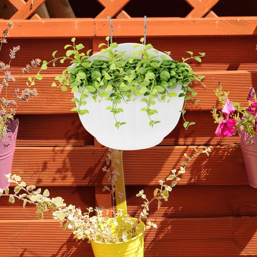 6 Sets Plastic Green Flower Pot Decorative Pots Garden Planter - Picture 7 of 12
