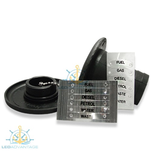 Marine Boat Nylon Deck Filler Suits 50mm/2" Hose - Petrol/Diesel/Fuel/Water - Picture 3 of 4
