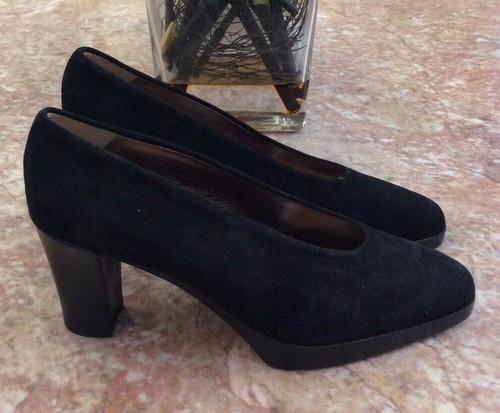 New Joan & David Couture Black Suede Leather Platform Heel Pump Size 6.5M, $119 - Picture 5 of 8