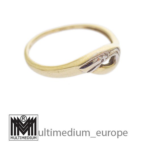 333 Gelbgold Diamant Fingerring 8ct yellow gold diamond ring 8 Karat - Bild 2 von 5