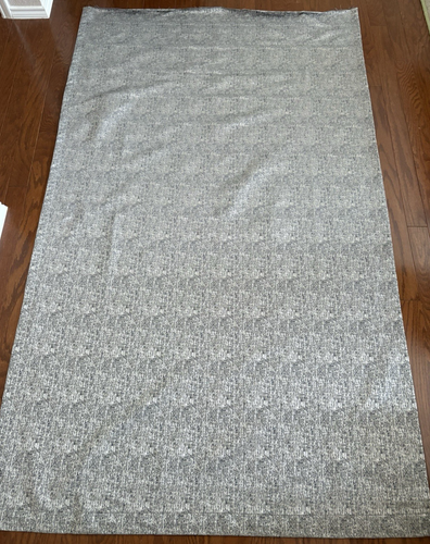 CASAMANCE "AMBOINE" Platinum/Grey/Beige/Black-small scale jacquard-51.5"W x 85"L - Picture 3 of 7