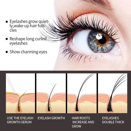 QIBEST - Eyelash Growth Enhancer Serum for Curl Longer Fuller Thicker Eyelashes - Picture 2 of 6