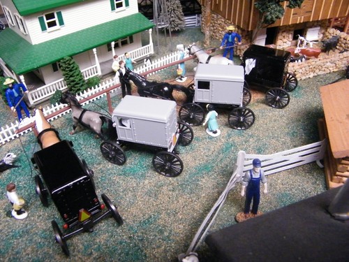 Lot 1 A AMISH HORSE AND BLACK AMISH BUGGY. - Picture 12 of 16