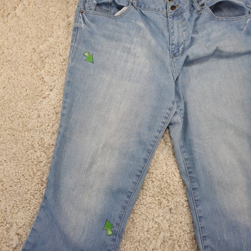 Jeans donna Venezia bootcut taglia 20 41x31,5 vita alta blu tasche ricamate  - Foto 11 di 14