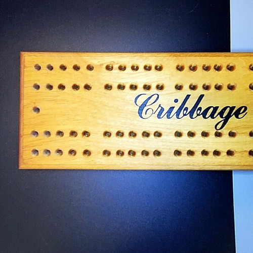 Puzzles & Games New Zealand Cribbage Board NZ Native Tawa Wood 4 Brass Pegs - Picture 3 of 6