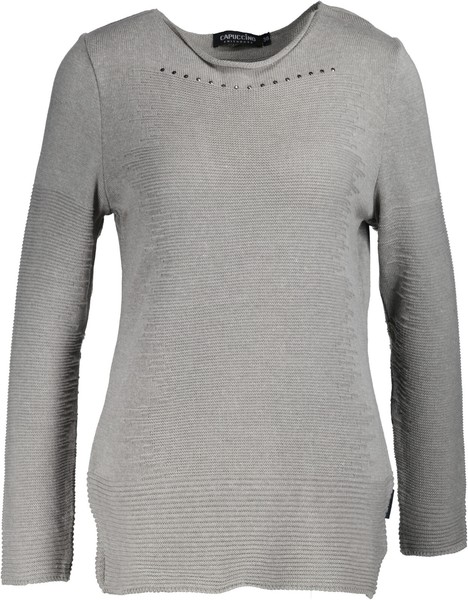 Neu ! Capuccino Damen Pullover Grau Gr. 38-image