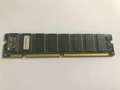 256MB SDRAM SDR SD PC100 CL2 100MHZ 100 168PIN NON-ECC DUAL RANK 16CHIPS UDIMM - Picture 2 of 2