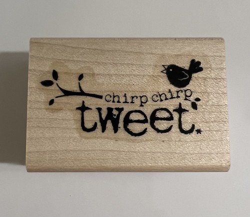 Stampin Up Rubber Stamp “Chirp Chirp Teeet” Bird Stamp