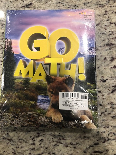 Go Math Grade 1 Student Edition Volume 1 2 2016 1st Grade Brand New Sealed