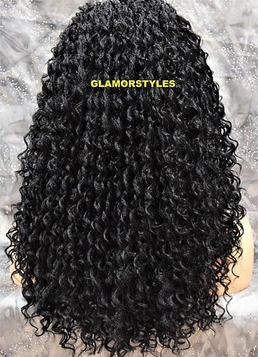 3/4 HALF FALL FULL WIG LONG CURLY LAYERED HAIR PIECE OFF BLACK #1B HEAT OK NWT - Picture 2 of 8