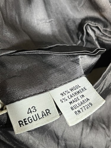 Abrigo Chaqueta Deportiva Joseph & Feiss TALLA 43R Para Hombre Gris Cachemira 5% Lana 95% Mezcla - Imagen 7 de 11