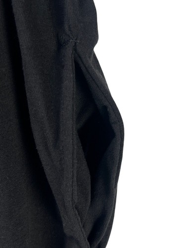 Hanes Men's Black Cotton Shorts 7'' 4X-Large Neutral Summer Relaxed Fit Pull On - Picture 4 of 6