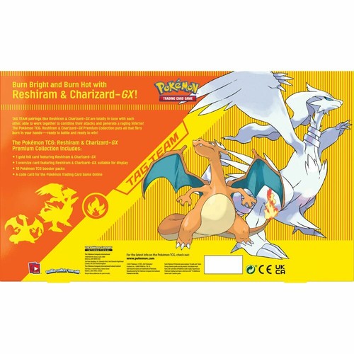 Pokemon TCG Tag Team Reshiram & Charizard GX Premium Collection NEW SEALED - Picture 3 of 4