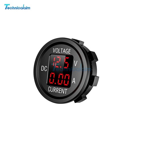 Voltmetro Digitale Amperometro Volt Corrente Misuratore da Pannello per Auto Camion 12-24V - Foto 21 di 27