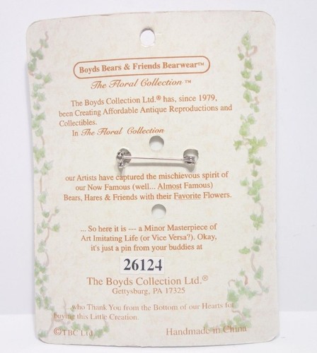Boyds Bears BearWear Snowy...The First Sign Of Spring Pin #26124 - Picture 2 of 2