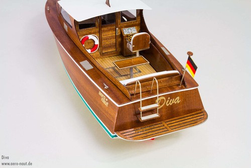 Aero-Naut Diva Radio Control Cabin Cruiser Boat Wooden Kit - Picture 6 of 6