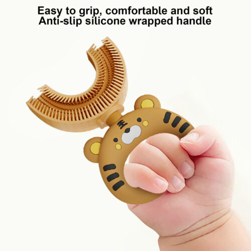 Children Kids Toothbrush 360° U-shaped Brush Oral Teeth Cleaner Baby 2-12 Year - Picture 9 of 16