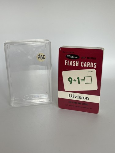 Vintage Whitman Division Flash Cards 4573:39 Unopened 1960’s New Retro School - Picture 2 of 6