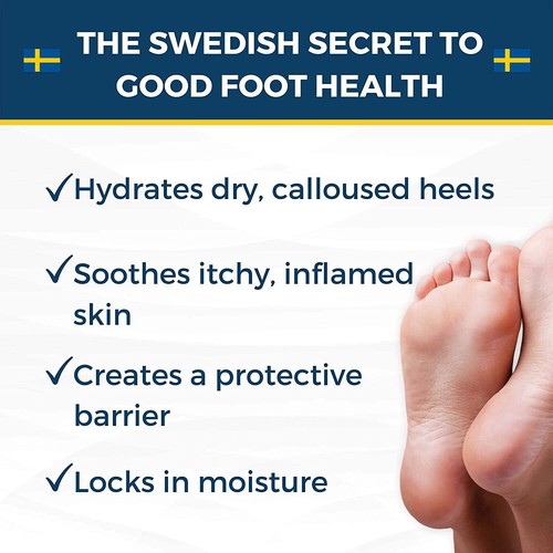 Nordic Care Foot Cream Dry Skin Feet Cracked Heels Moisturizer. Pick your Size - Picture 2 of 6