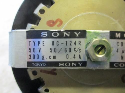 Sony TC777 Supply Reel Tischmotor - UC124R - Bild 3 von 3