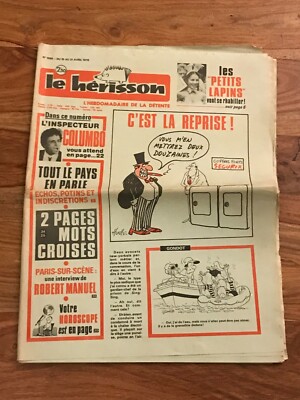 Journal le hérisson N° 1565 DU 15 AVRIL AU 21 AVRIL 1976