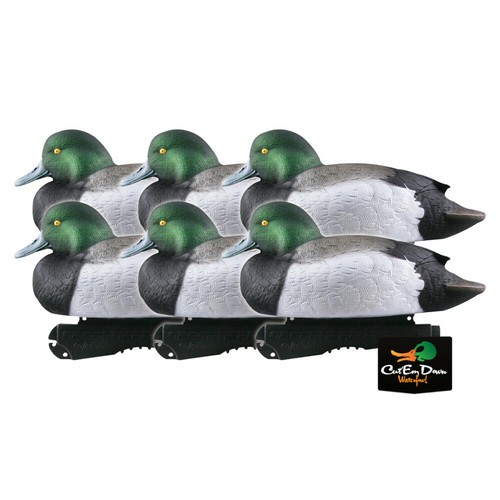 AVERY OUTDOORS GHG LIFE-SIZE BLUE-BILL DUCK DECOYS - 1/2 DOZEN - Picture 2 of 12