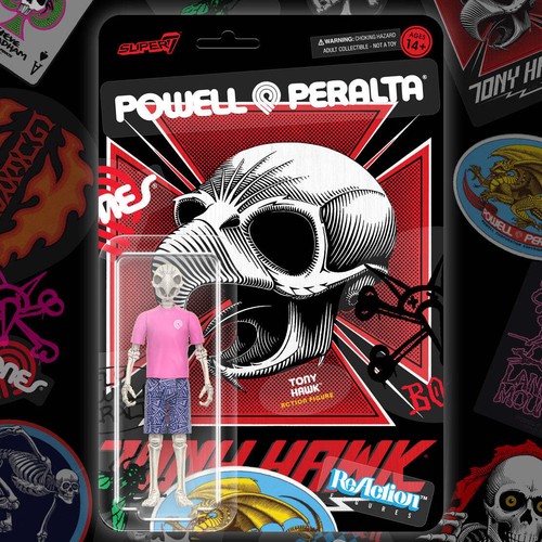 Powell Peralta Wv5 - Tony Hawk (Mt. Trashmore '85) ReAction Figure - Picture 4 of 5