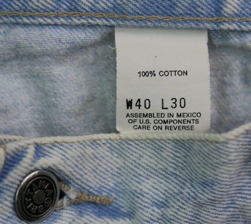 Vintage 1992 Herren Brittania Jeans Relaxed Tapered Stone Wash Gr. 40x30 (Msr 38x28) - Bild 3 von 11