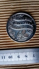 Large fully hallmarked silver tennis medal, 23.9g