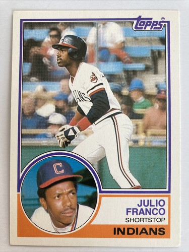 Julio Franco 1983 Topps Traded Rookie Card #34T (5106) - Picture 1 of 2
