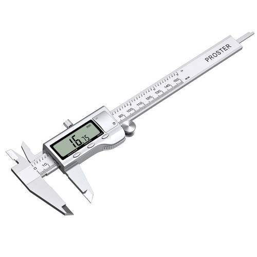 PROSTER 6'' 150mm Digital Vernier Caliper Stainless Micrometer + Feeler Gauge - Picture 10 of 11