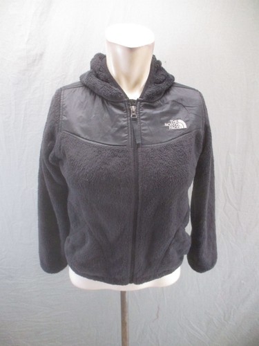 The North Face Size M (10-12) Girls BLK Full Zip Pocket Hooded Denali Jacket 242 - Picture 1 of 11