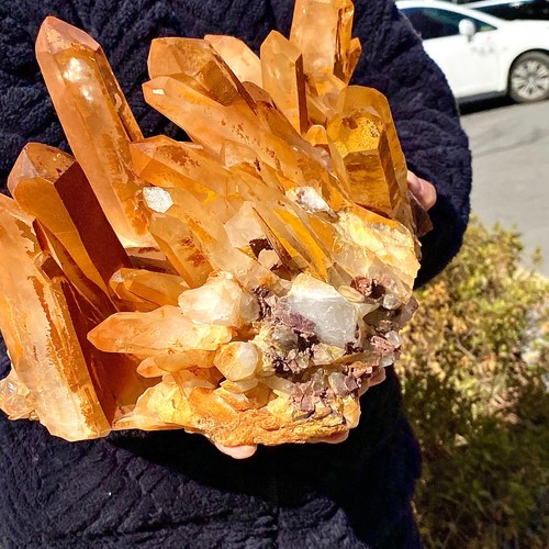 27.76LB Natural yellow Quartz Stone Crystal Cluster Healing Stones Mineral - 第 15/15 張圖片
