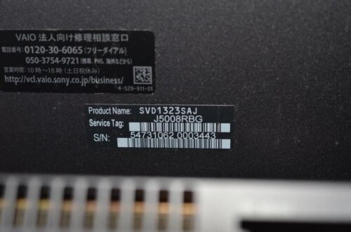 SONY SVD1323SAJ memory 4GB SSD256GB windows 11 Pro 64bit JUNK - Picture 5 of 7
