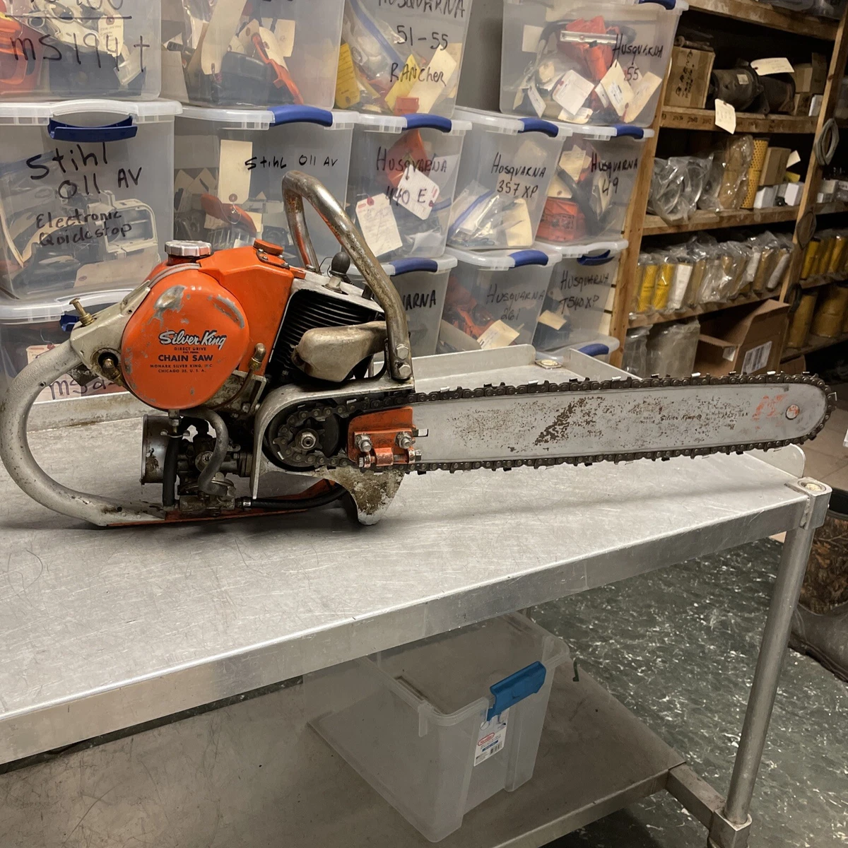 OEM GOOD USED RUNNING MONARK SILVER KING CHAINSAW SK22D500W10352 W
