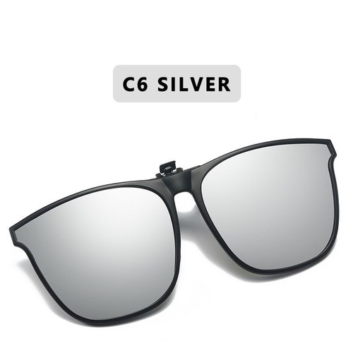 Polarisierte Clip-On Sonnenbrille - Nachtsicht Quadratische Brille Herren Mode Brille - Bild 15 von 18