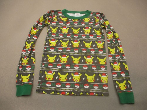 Hanna Andersson Size 12 Kids POKEMON 100% Organic Cotton Knit Pajama Top 712 - Picture 1 of 6