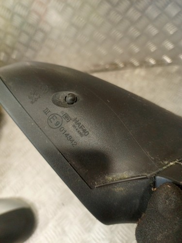 Peugeot 207 2012 1,4 MK1 5 puertas espejo retrovisor lateral del conductor plateado E9014342 #9 - Imagen 4 de 4