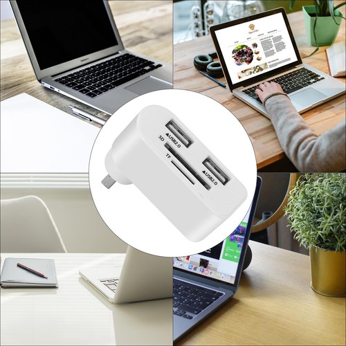 4 in 1 Rotatable USB Hub C to Adapter Portable Card Reader - Picture 12 of 14