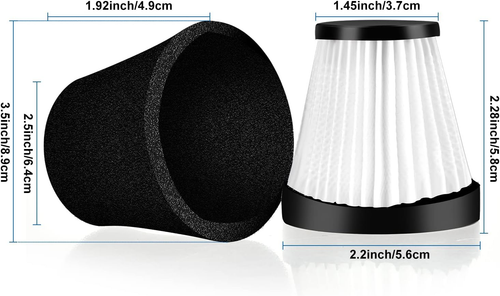 Leadaybetter 4 Pack Replacement Filter for Dirt Devil Scorpion Handheld Vacuum C - Picture 8 of 12