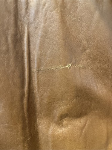 Blazer uomo 0303A vintage clipper nebbia pelle marrone taglia 48 lungo - Foto 5 di 11