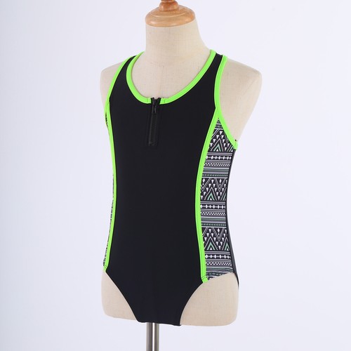 Kids Girls Swimsuit Sleeveless Top Swim Shorts Set Swimming Costume Swimwear - Picture 9 of 90
