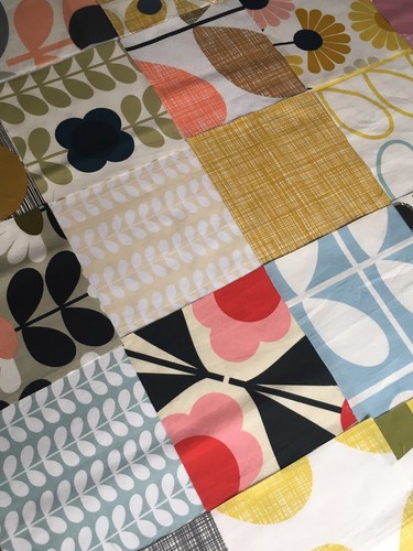 ORLA KIELY 25 * 15cm Squares Bundle Stem Scribble Flower Kimono Oval Daisy New - Picture 4 of 7