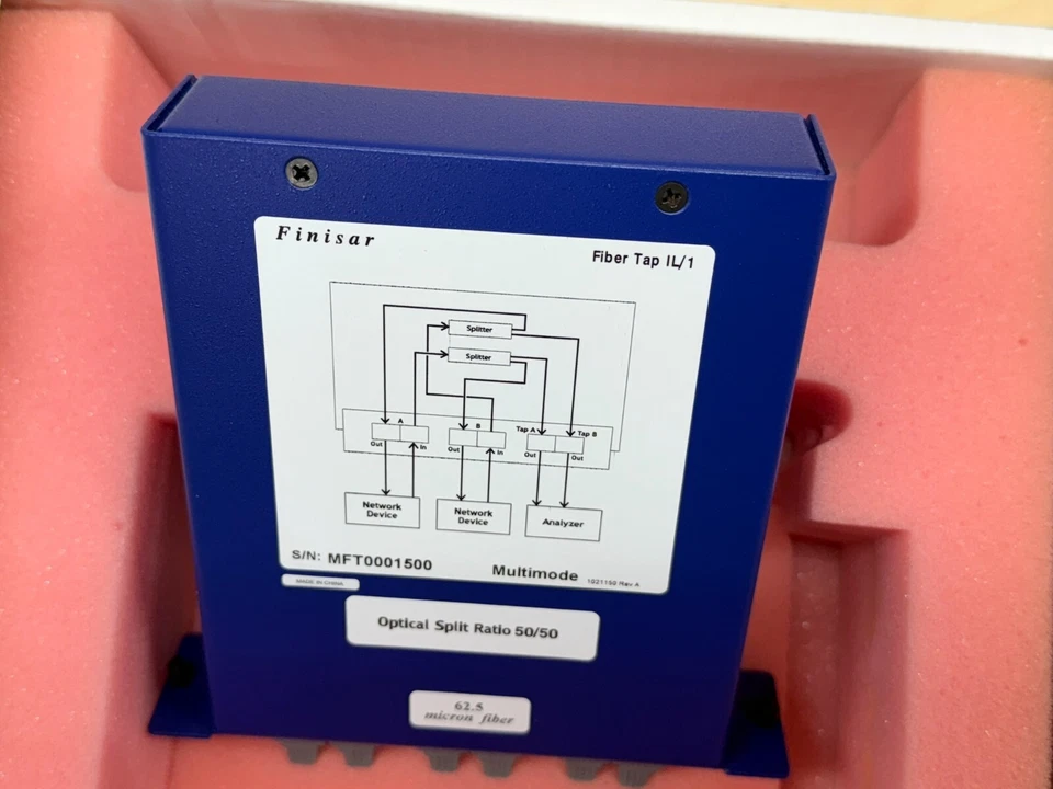 Finisar Multi Mode Fiber Optic Tap IL/1 Optical Split Ratio 50/50 CT1011-021 - Image 4 of 4