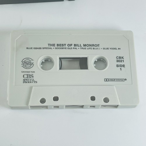 The Best Of BILL MONROE Cassette Tape Bluegrass Music 1982 Blue Yodel 4 CBS - Picture 6 of 6